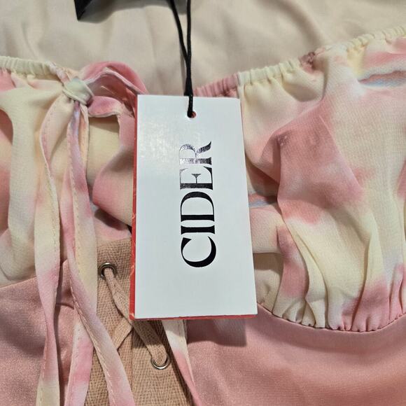 NWT Cider Enchanted Moments Corset Minidress Size L Milkmaid Ren Fair - Picture 4 of 11